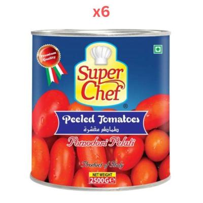Super Chef Peeled Tomato 2500Gm (Pack Of 6)