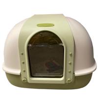 Nutrapet Dragon Inn Butterfly Doors Closed Cat Litter Box L 60Cm x W 50Cm x H 45Cm, Green