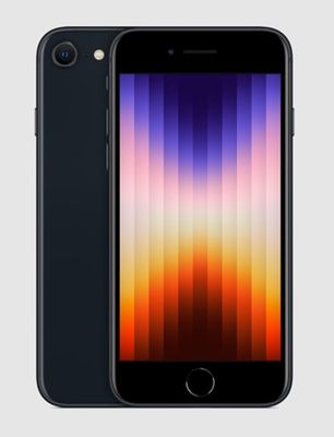 Apple iPhone SE (2022) 4.7 inch, 128GB, 4GB, Midnight with FaceTime