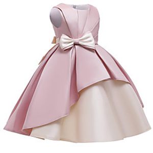 Princess Dress Party Costume Flower Girl Dress Girls' Movie Cosplay Christmas New Year's Golden Red Pink Dress Christmas Halloween Children's Day Polyester / Cotton miniinthebox