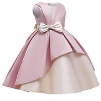 Princess Dress Party Costume Flower Girl Dress Girls' Movie Cosplay Christmas New Year's Golden Red Pink Dress Christmas Halloween Children's Day Polyester / Cotton miniinthebox - thumbnail