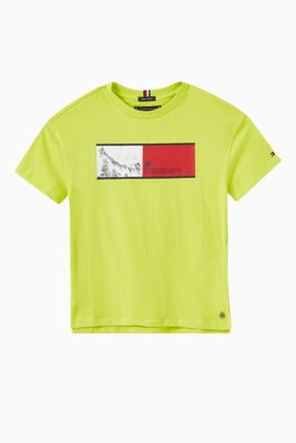 Mountain Flag T-shirt in Organic Cotton Jersey Mountain Flag T-shirt in Organic Cotton Jersey