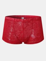 Lace Printing Boxer Briefs