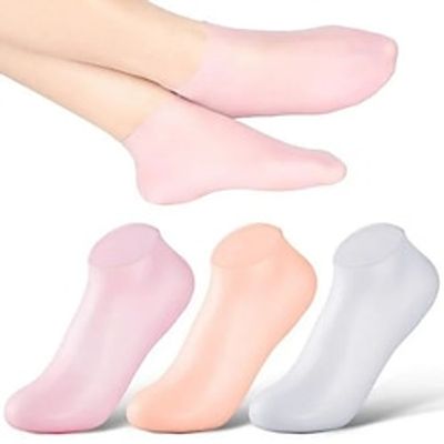 Silicone Socks for Women, Moisturizing Foot Socks, Soft Gel Socks, Aloe Socks, Women Spa Pedicure Socks for Repairing Dry Feet, Cracked Heel and Softening Rough Skin, Calluses Lightinthebox