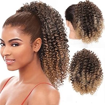 Pull Rope African-Style Curls Hair Ponytail, Synthetic Hair ,Bun Hair Clip ,Women Hair ,Extensions miniinthebox Pull Rope African-Style Curls Hair Ponytail, Synthetic Hair ,Bun Hair Clip ,Women Hair ,Extensions miniinthebox