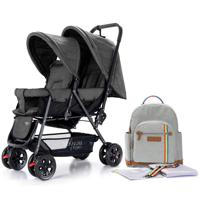 Teknum Double Stroller Combo - Dark Grey CM_TKLS_TWSJXEDPGY - thumbnail