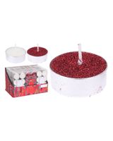 Homesmiths Christmas Tealight 37Mm S8 Glitter 2 Assorted Colors 1 Piece