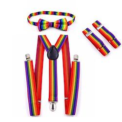 Adjustable Elastic Y Back Style Unisex Suspender With Strong Metal Clips LGBT LGBTQ Accessories Set Adults' Unisex Gay Lesbian Pride Parade Pride Month Festival Carnival Lightinthebox