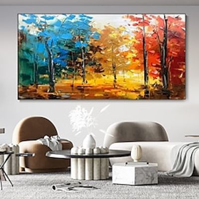100% Handmade texture oil painting Hand Painted Wall Art Modern Abstract Ocean Sunset Landscape painting Home Decoration Decor Rolled Canvas No Frame Unstretched miniinthebox