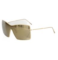 Frankie Morello Elegant Metallic Shield Sunglasses (FRMO-22092)