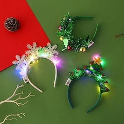 Christmas Headband Light Cane Headband Christmas Tree Headband Light Antlers Flash Headband Show Props miniinthebox Christmas Headband Light Cane Headband Christmas Tree Headband Light Antlers Flash Headband Show Props miniinthebox