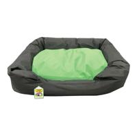 Nutrapet Lounger Pet Bed - Black & Green - Medium (75 x 59 x 17 cm)