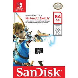 Sandisk 64GB Memory Card For Nintendo Switch