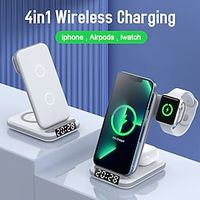 Wireless Charger 15 W Output Power Wireless Charging Pad Fast Wireless Charging Magnetic LED Indicator Lights For Compatible with any wireless charging enabled devices miniinthebox - thumbnail