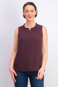 Womens Prinsloo Ruffle Detail Blouse  Burgundy