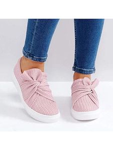 Flat Round Toe Casual Sneakers