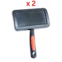 Pet King Slicker Brush for Dogs and Cats - 16.5X10.5CM (Pack of 2)