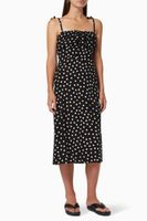 Raven Midi Dress in Rayon Crepe - thumbnail