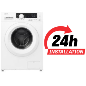 Hitachi 8kg Front Load Washing Machine | Intelligent Sensor System | BD80GE3CGXWH | White Color