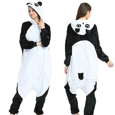 Adults' Kigurumi Pajamas Panda Animal Onesie Pajamas Funny Costume Terylene Cosplay For Men and Women Carnival Animal Sleepwear Cartoon Lightinthebox