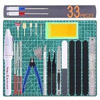 33-Piece Modeler's Essential Tool Craft Set - Upgrade Your Model Building Experience Perfect for Hobbyists, Ideal for Toy and Model Building Projects Lightinthebox