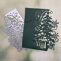 1pc Christmas Tree Gift Frame Metal Cutting Dies Stencils For DIY Scrapbooking Decorative Embossing Handcraft Die Cutting Template Lightinthebox - thumbnail