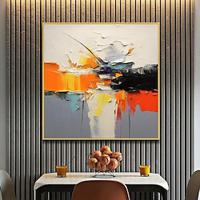 Handpainted Large Thick Oil Painting On Canvas Abstract Original 3D Textured Knife Wall Art Home Decor For Living Room Stretched Frame Ready to Hang or Unframed Lightinthebox