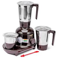 Geepas 3 in 1 Mixer Grinder | 750W Powerful Grinder | Stainless Steel Jars & Blades 3 Speed | Black | GSB44086