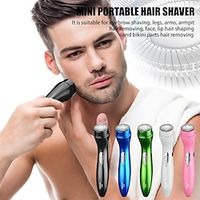 2023 New Mini Electric Shaver Automatic Men's Razor Trimmer Portable Beard Knife Safety Heads Shaving Machine Hair For Man Lightinthebox - thumbnail