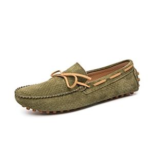 Men's Boat Shoes Comfort Loafers Comfort Shoes Crib Shoes Casual Daily Suede Black Green Brown Fall Spring miniinthebox