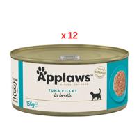 Applaws Cat Tuna Fillet Wet Food Tin 156G Pack Of 12