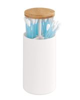 Wenko Cotton Swab & Bud Holder Laresa White Wenko Cotton Swab & Bud Holder Laresa White