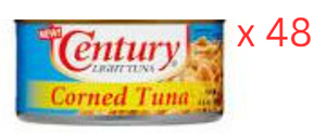 Century Corned Tuna - 180 Gm Pack Of 48 (UAE Delivery Only)