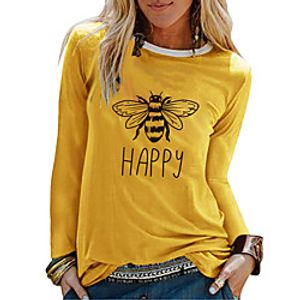Women's Sweatshirt Pullover Pure Color Crew Neck Letter Printed Sport Athleisure Sweatshirt Top Long Sleeve Breathable Soft Comfortable Everyday Use Street Casual Daily Outdoor Lightinthebox