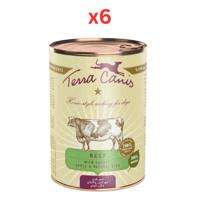 Terra Canis Classic Beef Dog Wet Food 400G (Pack of 6)