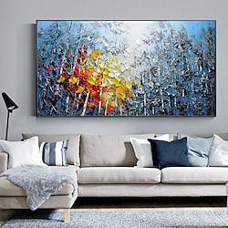 Abstract Art Oil Painting hand painted Textured landscape oil painting Wall Decor Creative Decoration for Living Room Bedroom Gallery Display Modern Vibrant Art Lightinthebox