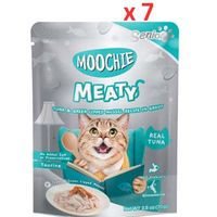 Moochie Cat Food Tuna & Green Lipped Mussel Recipe In Gravy Pouch 70G (Pack of 7)