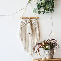 Handmade Macrame Wall Decor Bohemian Style Hanging Tapestry Decoration miniinthebox - thumbnail