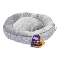 Nutrapet Aahh Dog Bed Snuggly L46 x W36 x H42 cm Flannel Grey Doggies Love - thumbnail