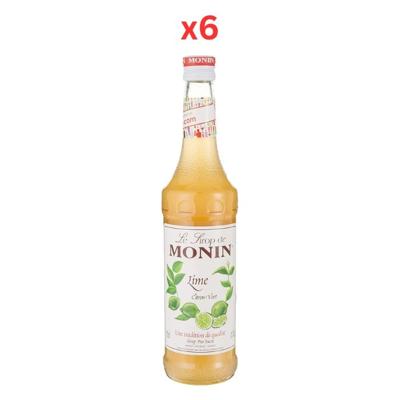 Monin Lime Syrup - 700Ml Pack Of 6
