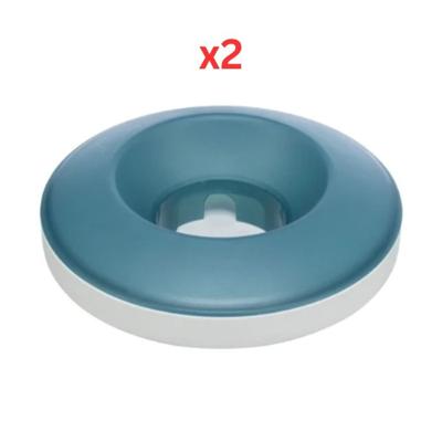 Trixie Slow Feeding Rocking Bowl For Dogs - Blue 23cm (Pack Of 2)