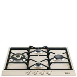 Smeg Built-In Gas Hob 4 Zones - Cream (SR764PO)