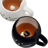 Little Black Cat Mug Nordic Creative Cute Ceramic Cup Coffee Cup Couple Water Cup Lightinthebox - thumbnail