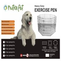 Nutrapet High Lightweight Exercise Pen- Black Powder Coated 30 Inches