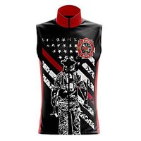 21Grams Women's Sleeveless Cycling Jersey Summer Spandex Polyester Black USA National Flag Bike Top Mountain Bike MTB Road Bike Cycling Quick Dry Moisture Wicking Breathable Sports Clothing Apparel miniinthebox - thumbnail
