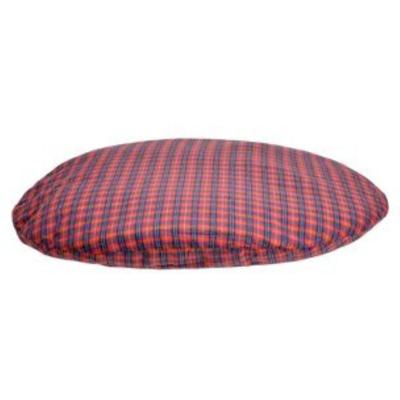 Flamingo Cushion Luna Checked Dog Bed Red