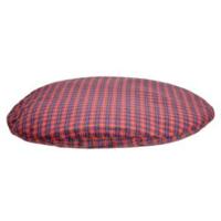 Flamingo Cushion Luna Checked Dog Bed Red