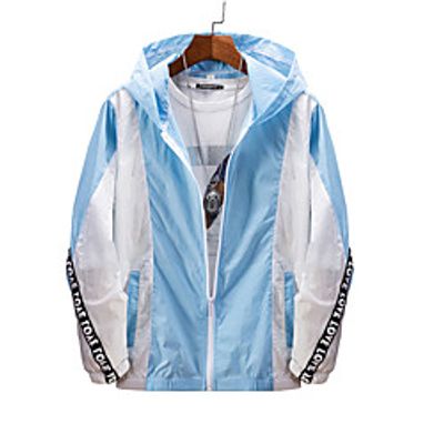Men's UPF 50 Clothing UV Sun Protection Lightweight Jacket Zip Up Hoodie Jacket Windbreaker Cooling Sun Shirt with Pockets Quick Dry Packable Coat Top Hiking Fishing Outdoor Performance Lightinthebox