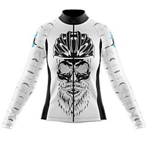 21Grams Women's Long Sleeve Cycling Jersey Spandex White Bike Top Mountain Bike MTB Road Bike Cycling Quick Dry Moisture Wicking Sports Clothing Apparel  Stretchy  Athleisure Lightinthebox