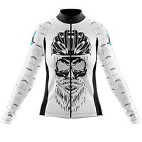 21Grams Women's Long Sleeve Cycling Jersey Spandex White Bike Top Mountain Bike MTB Road Bike Cycling Quick Dry Moisture Wicking Sports Clothing Apparel  Stretchy  Athleisure Lightinthebox - thumbnail